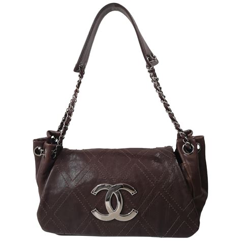 chanel brown leather shoulder bag|Chanel shoulder bag ioffer.